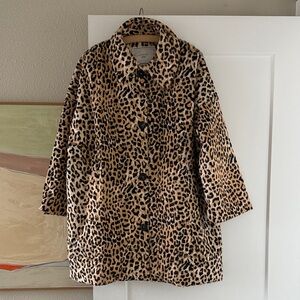 NWT The Great. Leopard Car Coat